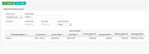 Search Purchase Invoice in GST Software | User Manual - effitrac