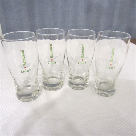 Heinekin Premium Light Lager Beer .25L Glasses - Shoaza