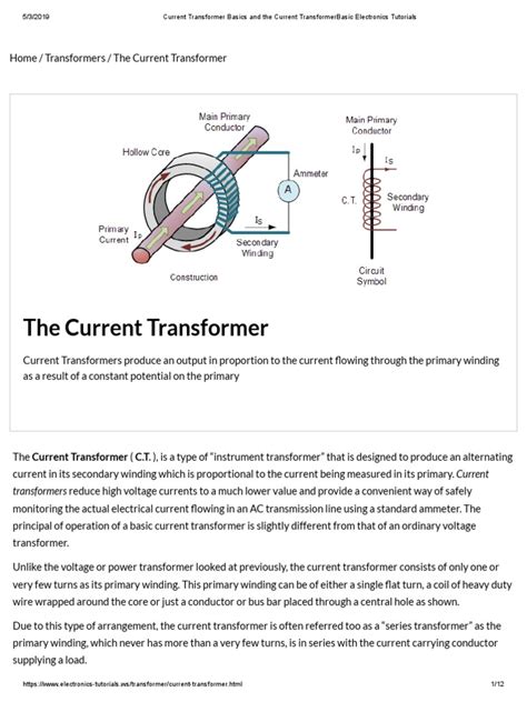 Current Transformer Basics Explained 的图像结果