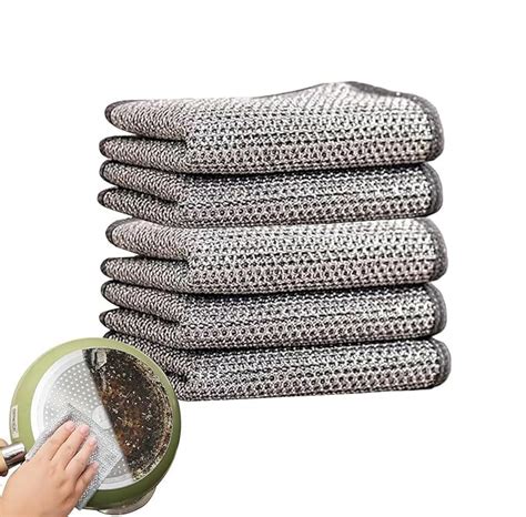 DIMANT Reusable Mesh Wire Dish Cloths for Kitchen | Non-Scratch ...