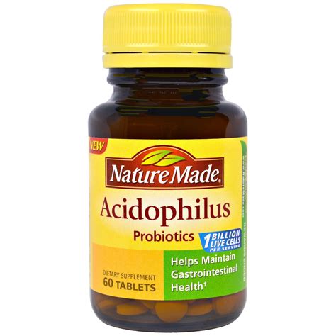 Nature Made, Acidophilus Probiotics, 60 Tablets - Byclue