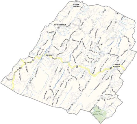 Frederick County Map, Virginia - US County Maps