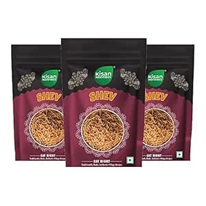 KisanKonnect Shev (450 gm - Pack of 3) | Crispy and Crunchy Shev ...