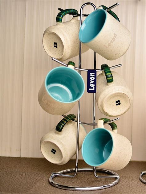 Buy Levon Stainless Steel Cup Stand | Chrome Finish Stylish Cup Holder ...