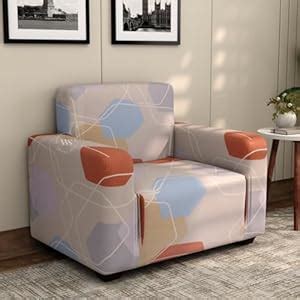 Wooden Street Agnus Polyester Spandex 1 Seater Sofa Cover | Elastic ...