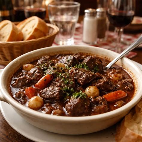 Beef Bourguignon, Slow cooked beef perfection - Cuisine Journey
