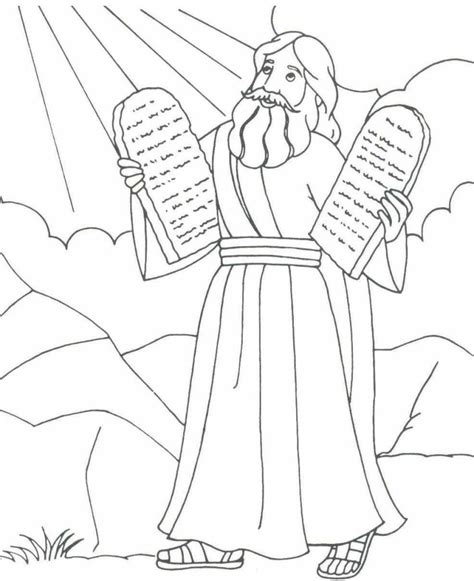 Baby Moses - Free Coloring Pages