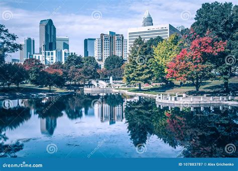 Autumn Season in Charlotte North Carolina Marshall Park Stock Image ...
