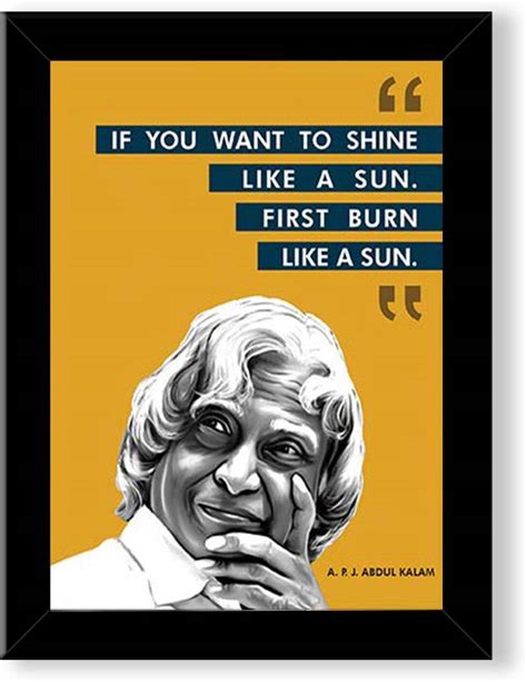 APJ Abdul Kalam Motivational Quotes Wall Frame | APJ Abdul Kalam Wall ...