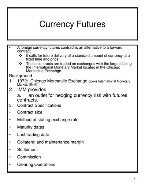 Image result for Currency Future Contract Example