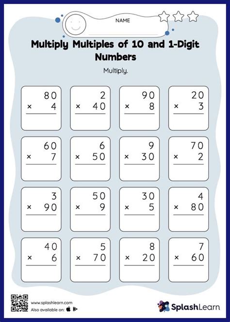 Image result for 3rd Math Multiplication Worksheets