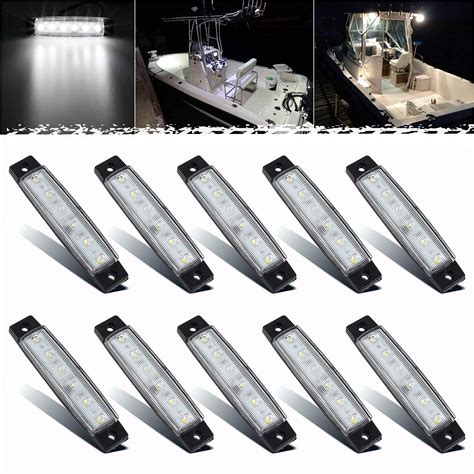 Buy PSEQT LED Boat Interior Lights Marine Courtesy Light Strip Deck ...