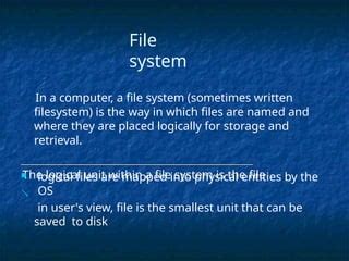 Image result for Logical File System Physical File Storage