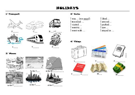 Traveling worksheets