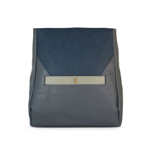 Slity Grey Large Bag
