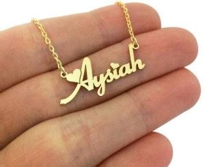 Vermagallery Aysiah Name Pendant Gold-plated Brass Pendant Price in ...