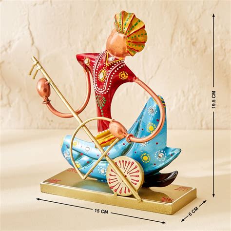Buy Corsica Mystic India Set of 3 Iron Sitting Musician Figurines from ...