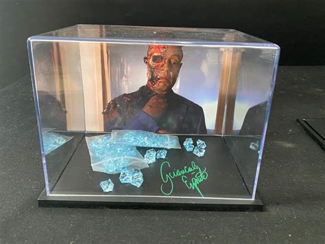 GIANCARLO ESPOSITO SIGNED SIGNED BREAKING BAD BLUE METH DISPLAY (WWOC ...