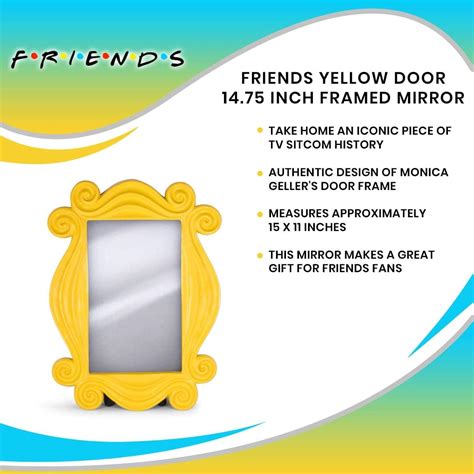 Ukonic Friends TV Show Yellow Peephole Frame Door Mirror | India | Ubuy