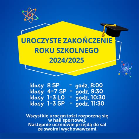 Zakończenie roku szkolnego 2024/2025 - Zespół Szkół Ogólnokształcących nr 2