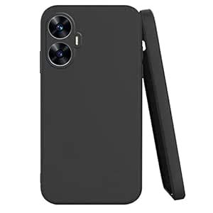 Knotyy Ultra Soft Rubberised Back Cover for Realme C55 | Inner Velvet ...