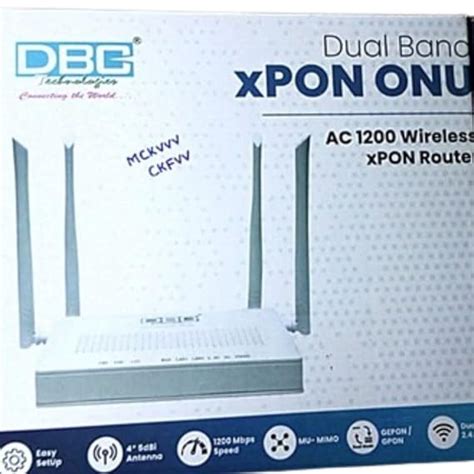 DBC TECHONLOGIEN CONNECTI NG The World Dual Band XPON ONU AC 1200 ...