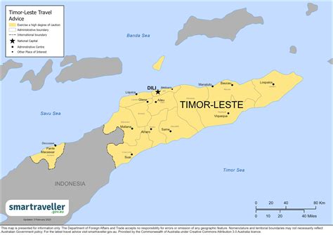 Timor Leste Political Map