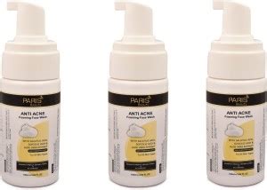 paris beauty ANTI ACNE FOAMING FACE WASH 100 ML PACK OF 3 Face Wash ...