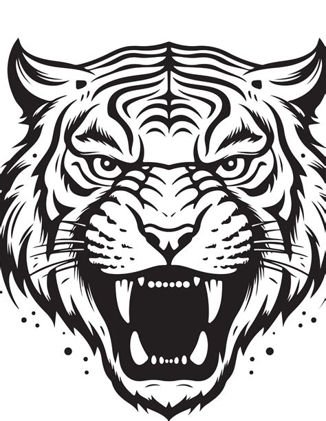 Lion And Tiger Coloring Sheet