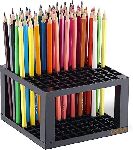GNEXIN 96 Holes Plastic Study Desk Organizer Stand for Pens, Paint ...