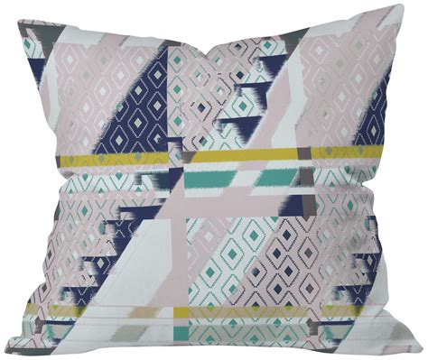 Deny Designs Bel Lefosse Design Stripes And Diamonds Throw Pillow, 26 x ...