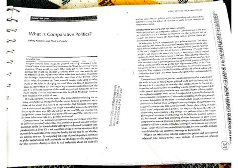 Comparative Politics: Insights from Kopstein & Lichbach's Reading - Studocu