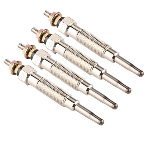 Glow Plugs, 12V 4pcs Diesel Heater Metal Glow Plugs for MITSUBISHI ...