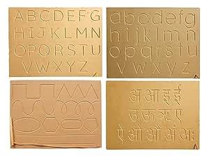 Wooden Tracing Board for Montessori Preschool Children Alphabet Tracing ...