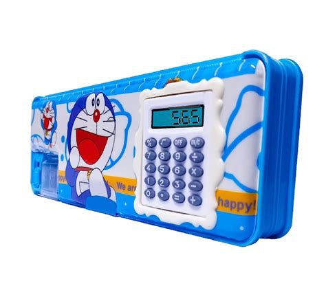 HOMOM Magnetic Pencil Box with Calculator & Dual Sharpener for Kids for ...