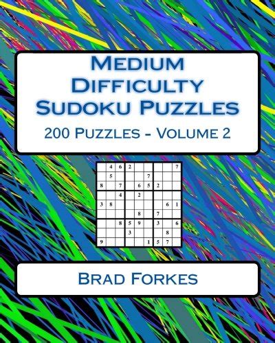 Buy Medium Difficulty Sudoku Puzzles Volume 2: Medium Sudoku Puzzles ...