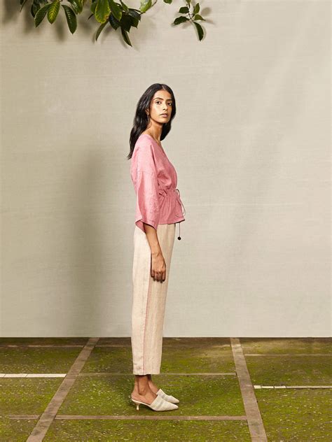 Potter's Wheel Top: Shop Handwoven Linen Tops