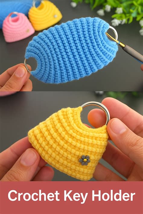Image result for Mini Crochet Keychain Purse Tutorial
