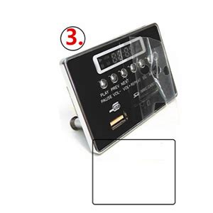 REES52 MP3 Decoder, DC12V Bluetooth MP3 Decoder Board Audio Module USB ...