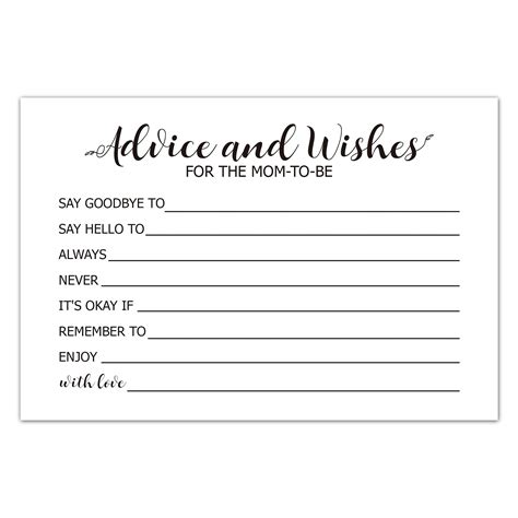 Free Mommy Advice Cards Printable - Totally Free Printables