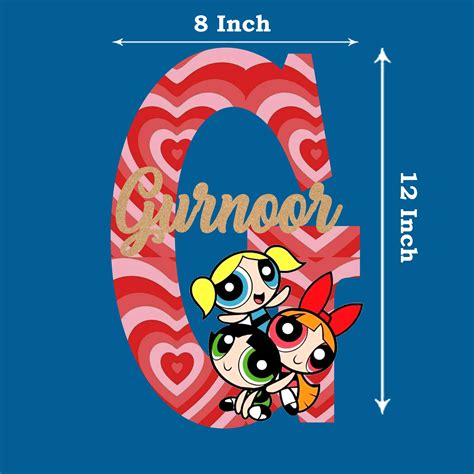 Powerpuff Girls Theme Name Plate – The Gift Baskett