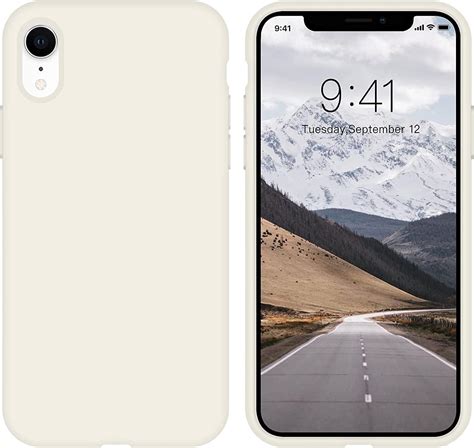 MIDOS Back Cover Compatible with iPhone Xr Case Liquid Silicone Full ...