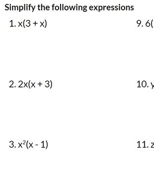 Image result for Distributive Property Example with Variables