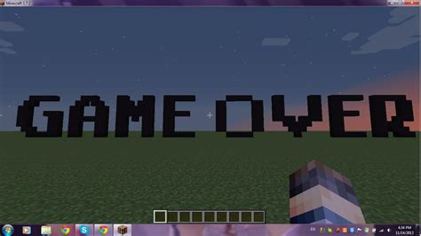 Image result for Game Over Minecraft Java Edtion