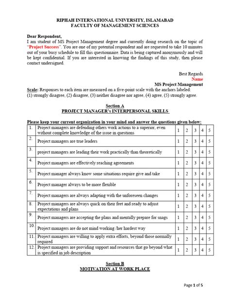 Image result for Example of Research Questionnaire Format