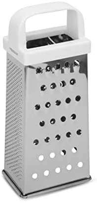 Fackelmann 4-Sided Stainless Steel Kitchen Grater | Ideal for Slicing ...