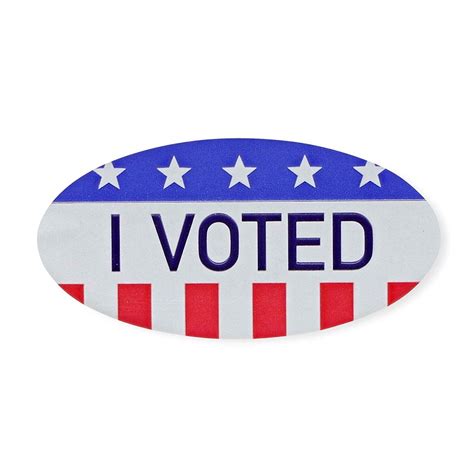 I Voted Sticker Template