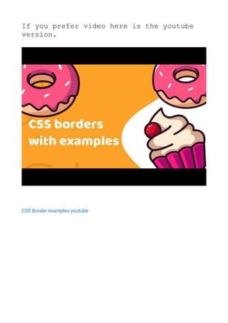 CSS Border Tutorial 的图像结果