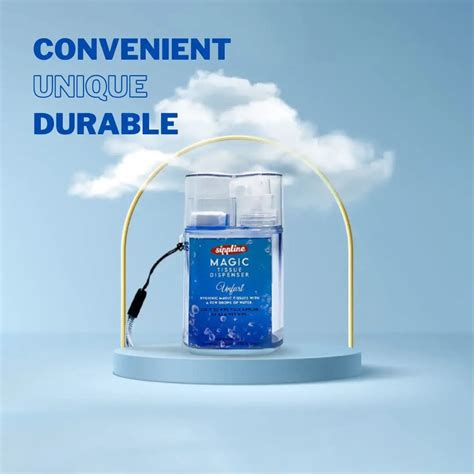 Sippline Biodegradable Wipe Mini Magic Coin Tissues Dispenser and Magi