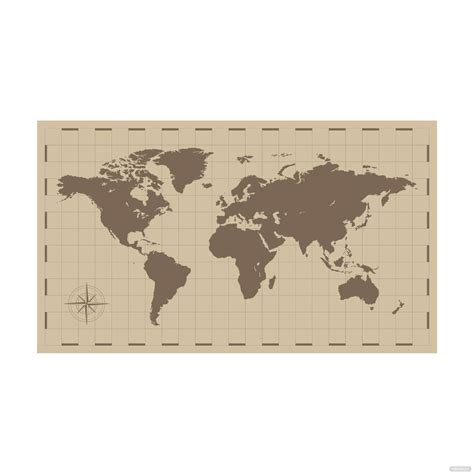 Blank Old World Map Vector 的图像结果